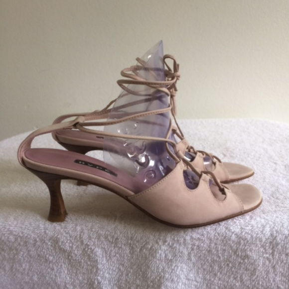 HYPE LACE-UP SANDAL HEELS SZ 6.5 - Picture 2 of 5